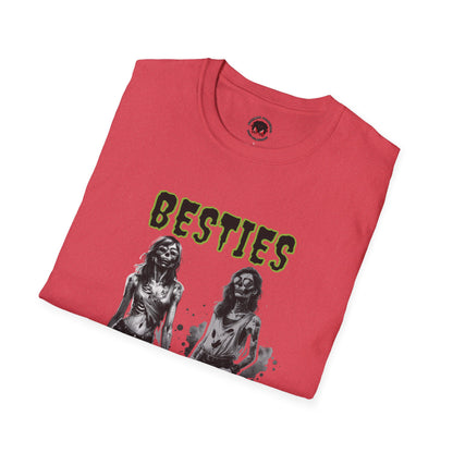 Zombie Ghouls Besties Forever Unisex Soft style T-Shirt