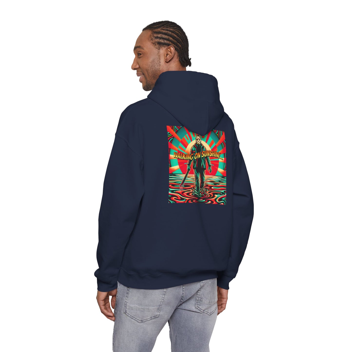 Jason Hoodie - Walking on Sunshine Retro Surfer Graphic Pullover