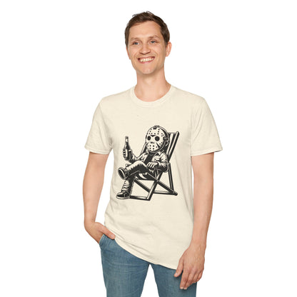 Jason Relaxing Graphic Tee — Funny Horror Movie T-Shirt