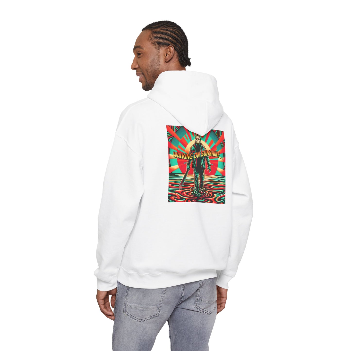 Jason Hoodie - Walking on Sunshine Retro Surfer Graphic Pullover