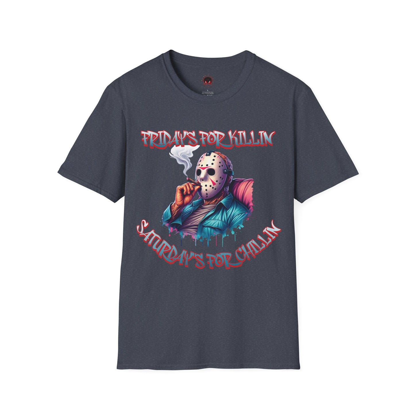 Summerween Saturday's For Chillin Jason 420 Unisex Soft style T-Shirt