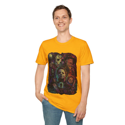 Horror Icons Collage T-Shirt —  Graphic Tee