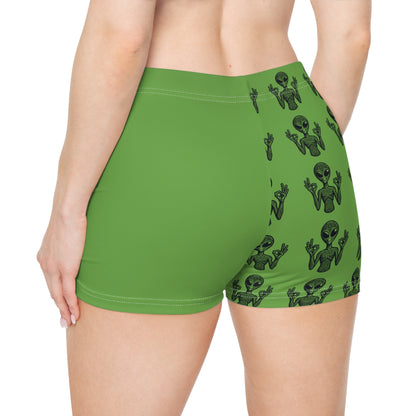 Alien Meditating Women's Shorts - Peaceful Summer Vibe