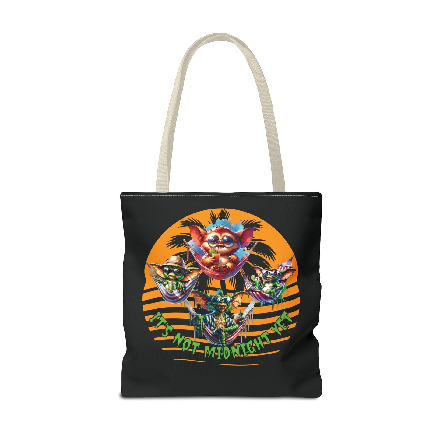 Summerween It's Not Midnight Yet Shoulder Tote Bag (AOP) 3 Sizes