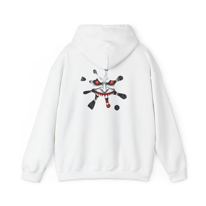 Hooded Sweatshirt - Joker Inspired Sinister Evil Smile Print