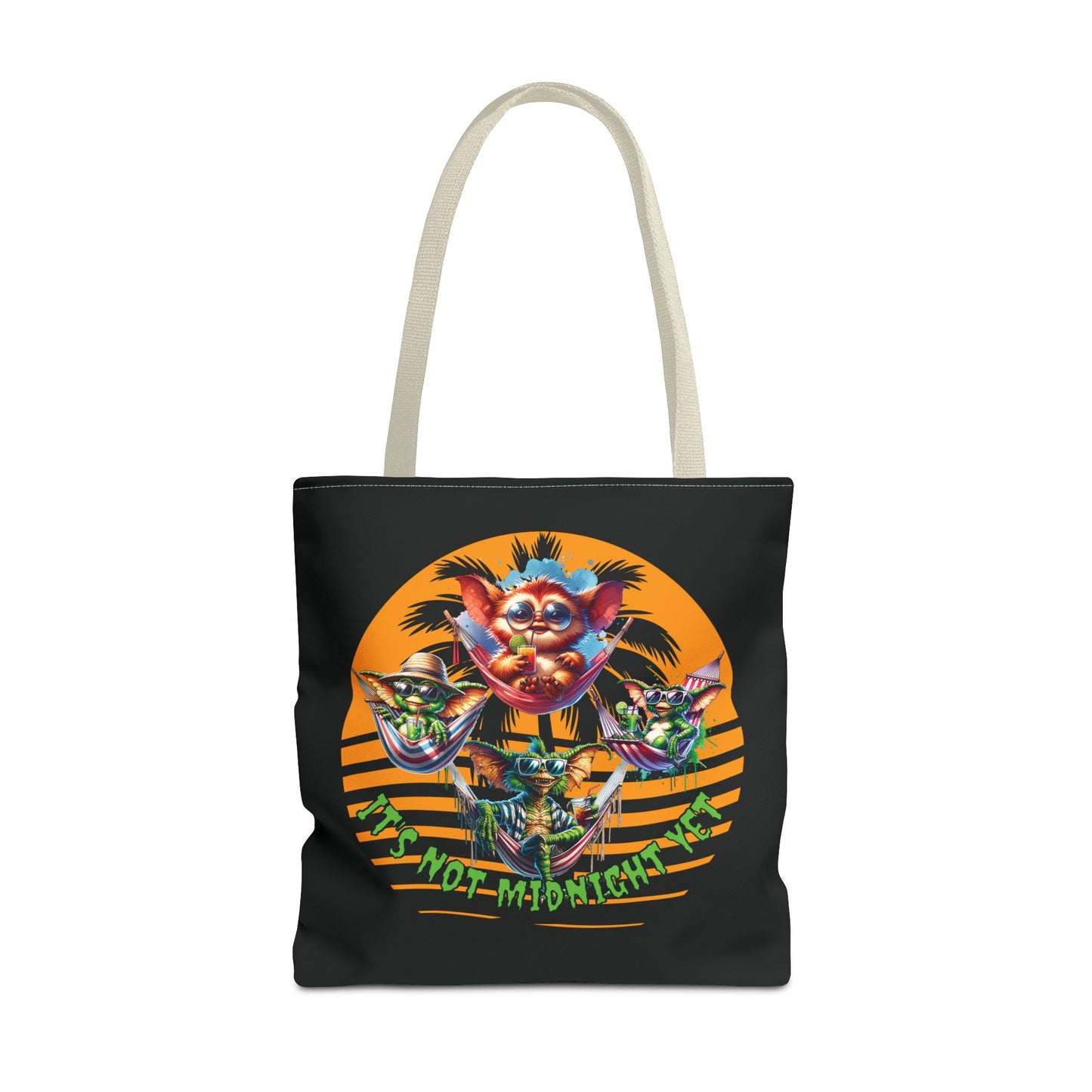 Summerween It's Not Midnight Yet Shoulder Tote Bag (AOP) 3 Sizes