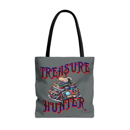 Treasure Hunter Retro Video Gamer Tote Bag (AOP) Collectors Vintage Games and Gaming