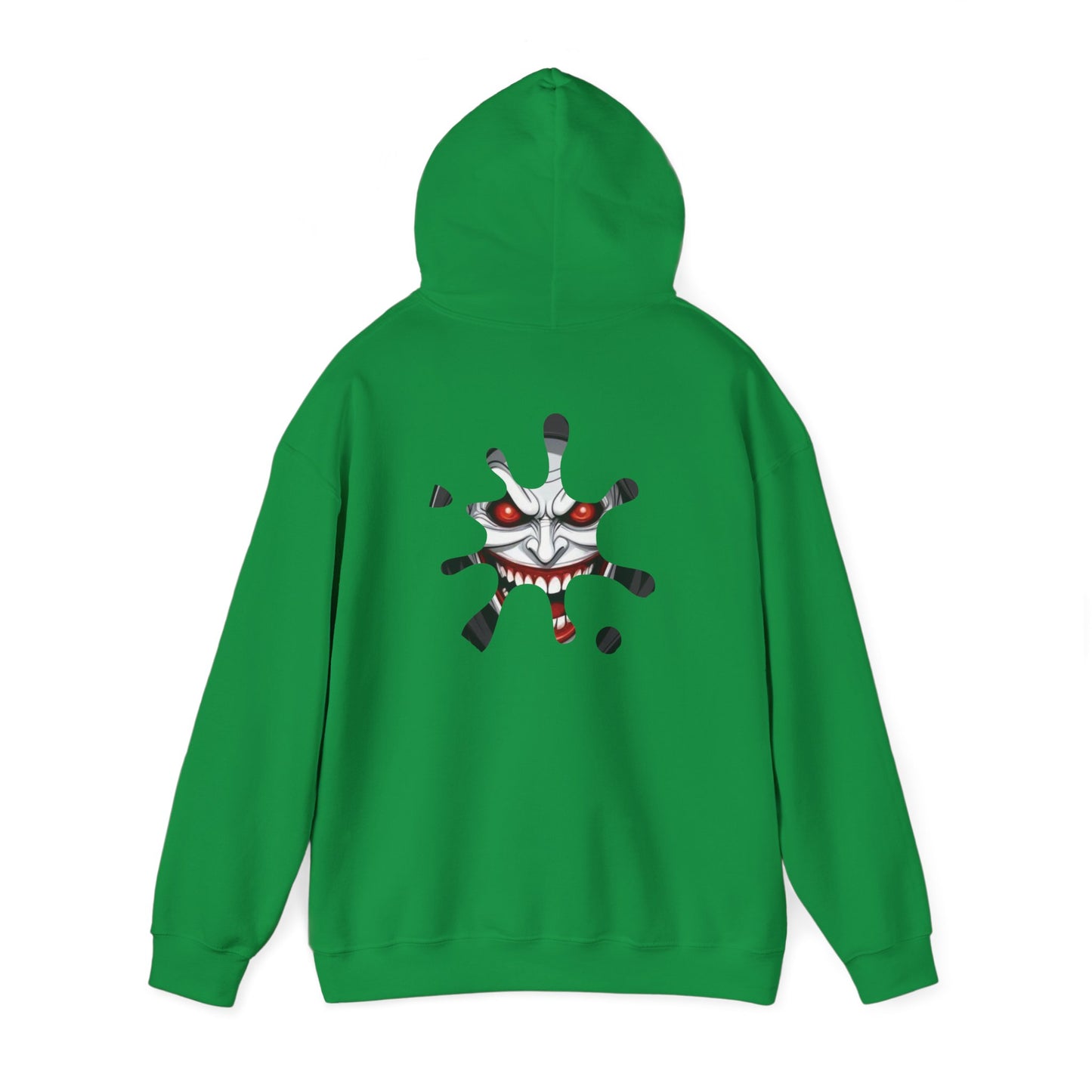 Hooded Sweatshirt - Joker Inspired Sinister Evil Smile Print