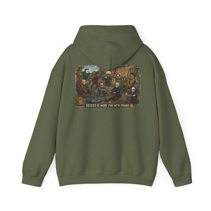 Horror Icons Illustration “Recess Is More Fun With Friends” - Hoodie