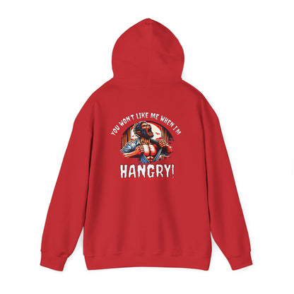 You Wont Like Me When I'm Hangry Hoodie - Werewolf Design
