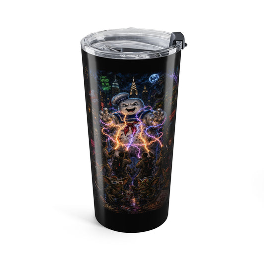 80's Horror Movie Retro 20oz Stainless Tumbler — Neon Horror Collage Design