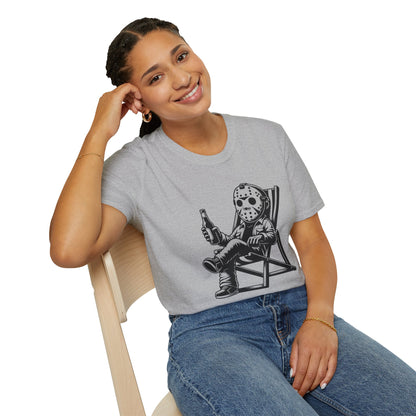 Jason Relaxing Graphic Tee — Funny Horror Movie T-Shirt