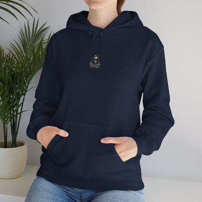 Spooky Bish Hoodie — Skeleton Finger and Sunglasses Design