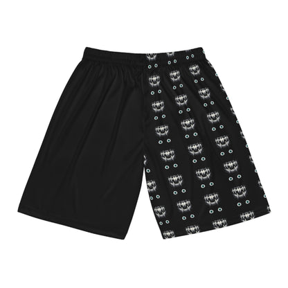 Eerie Eyes Monster Basketball Shorts