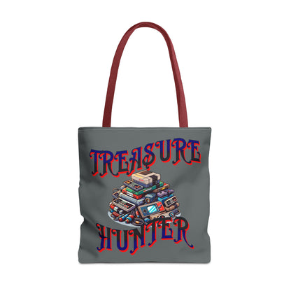 Treasure Hunter Retro Video Gamer Tote Bag (AOP) Collectors Vintage Games and Gaming