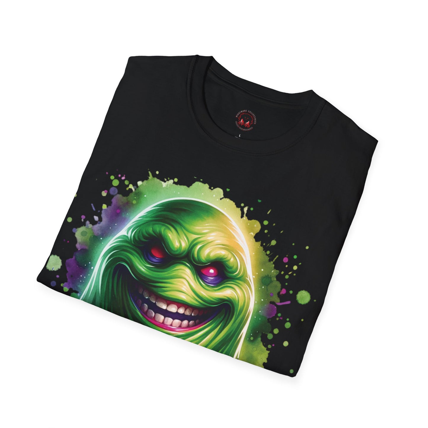 Slimey Ghost Spector Horror Fun Unisex Soft style T Shirt Men Women