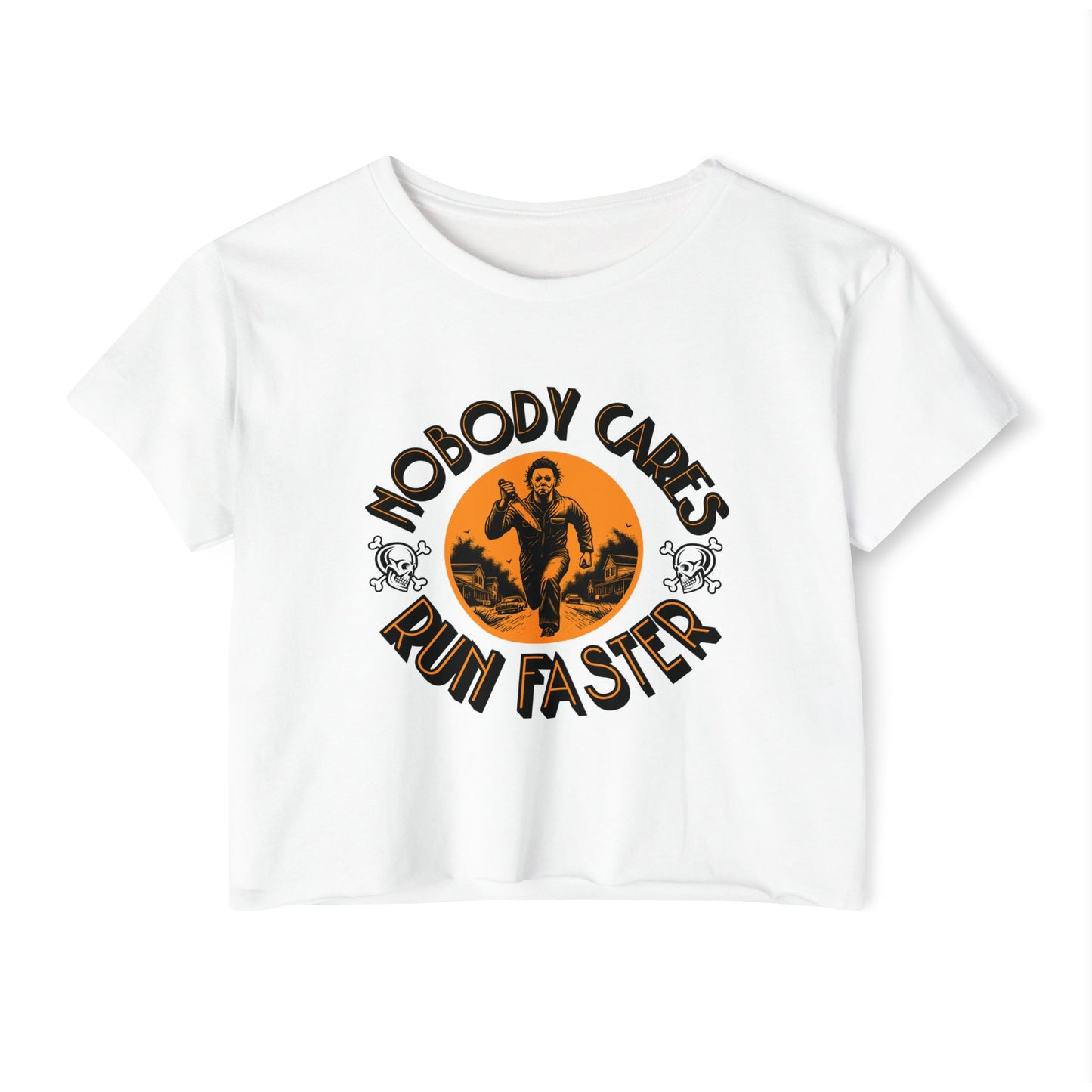 Nobody Cares Run Faster Women's Festival Crop Top