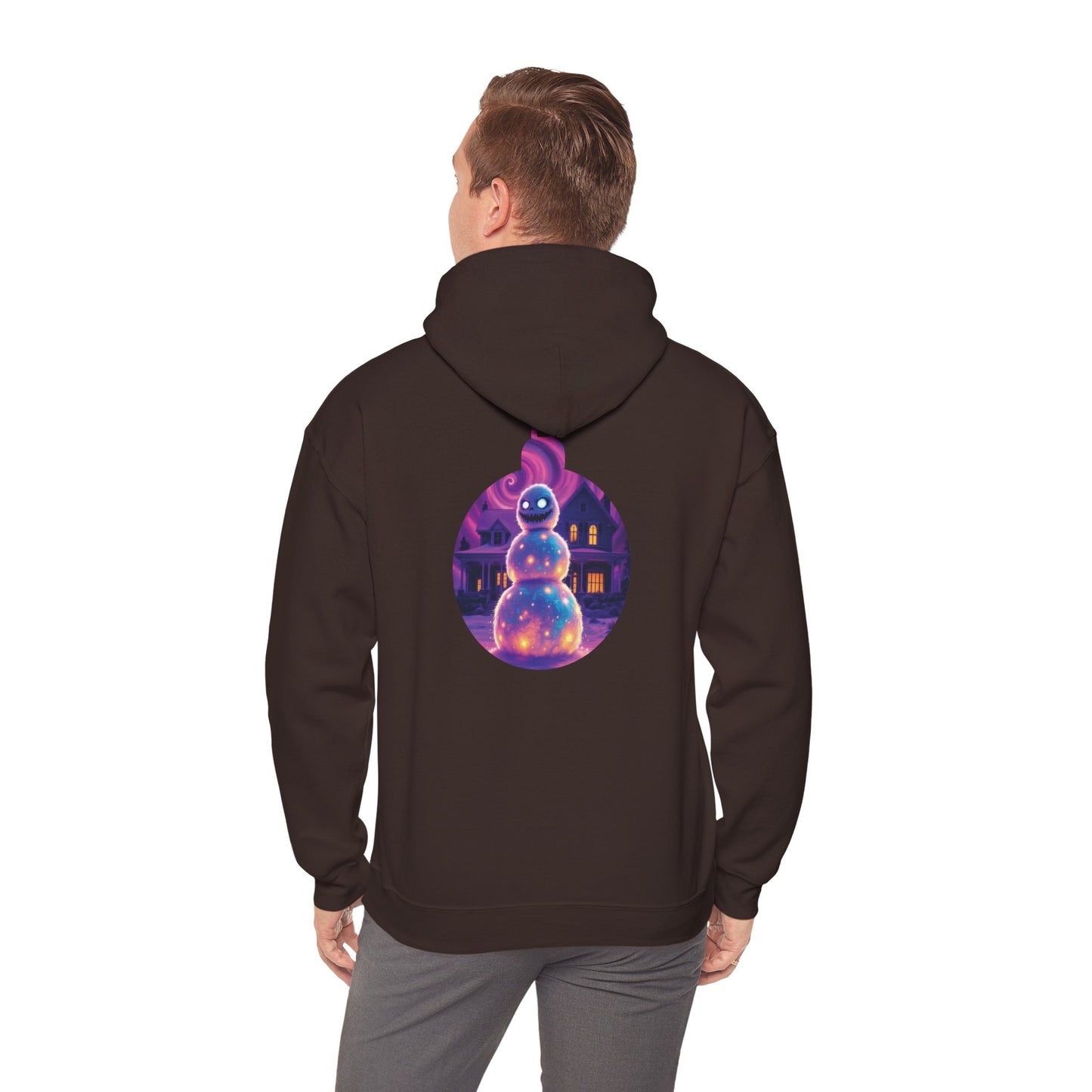 Scary Christmas Hoodie - Evil Snowman Design