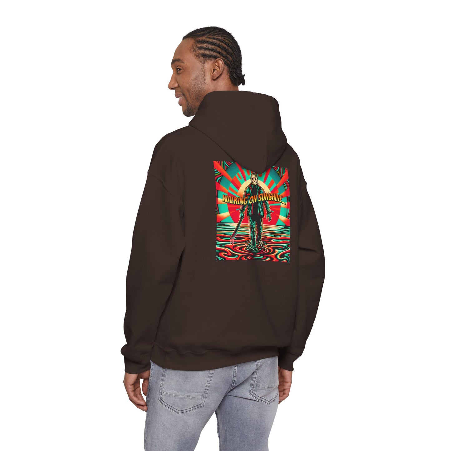 Jason Hoodie - Walking on Sunshine Retro Surfer Graphic Pullover