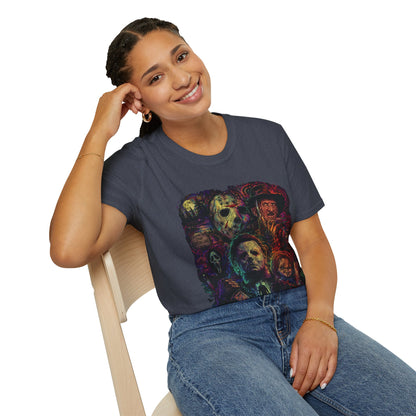 Horror Icons Collage T-Shirt —  Graphic Tee