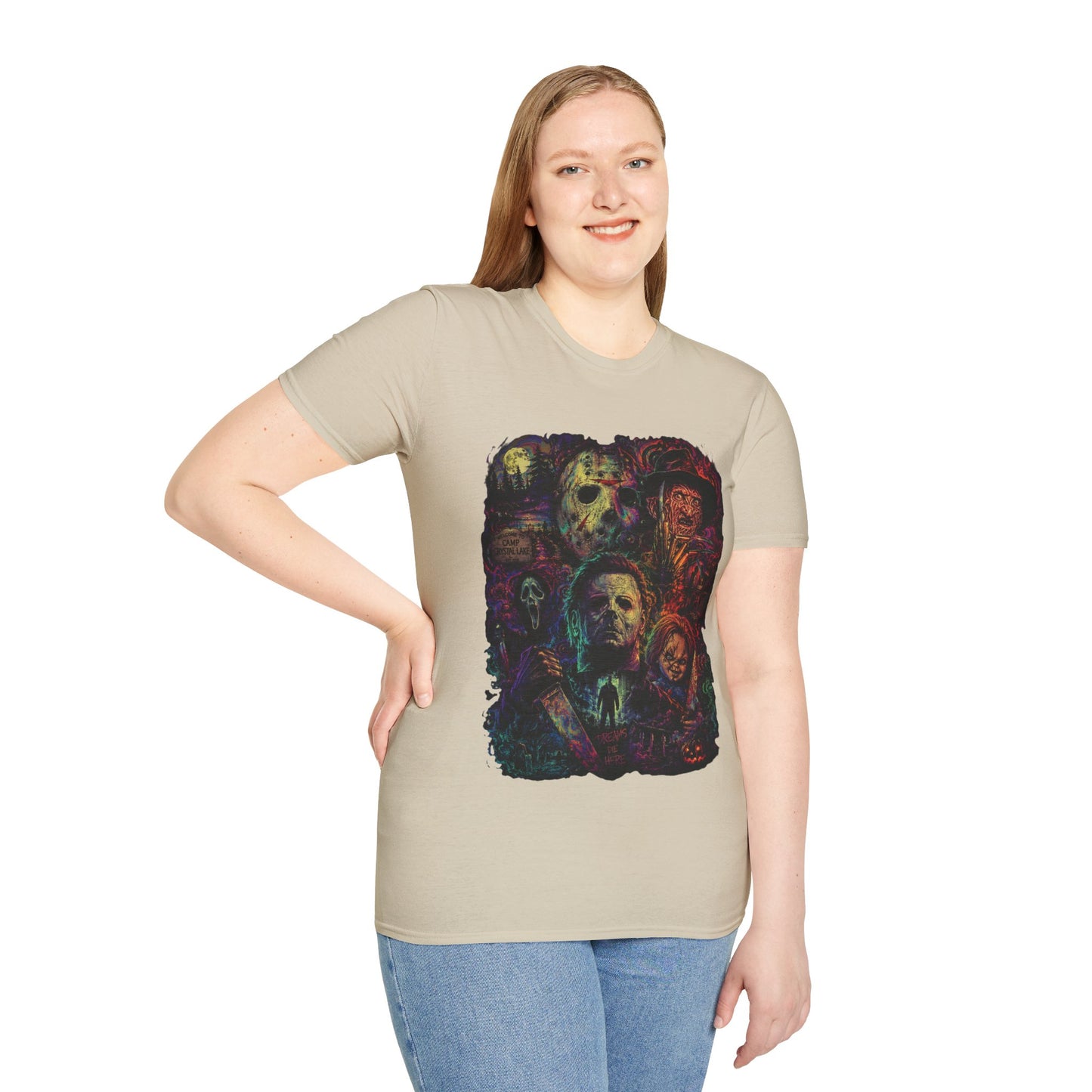 Horror Icons Collage T-Shirt —  Graphic Tee