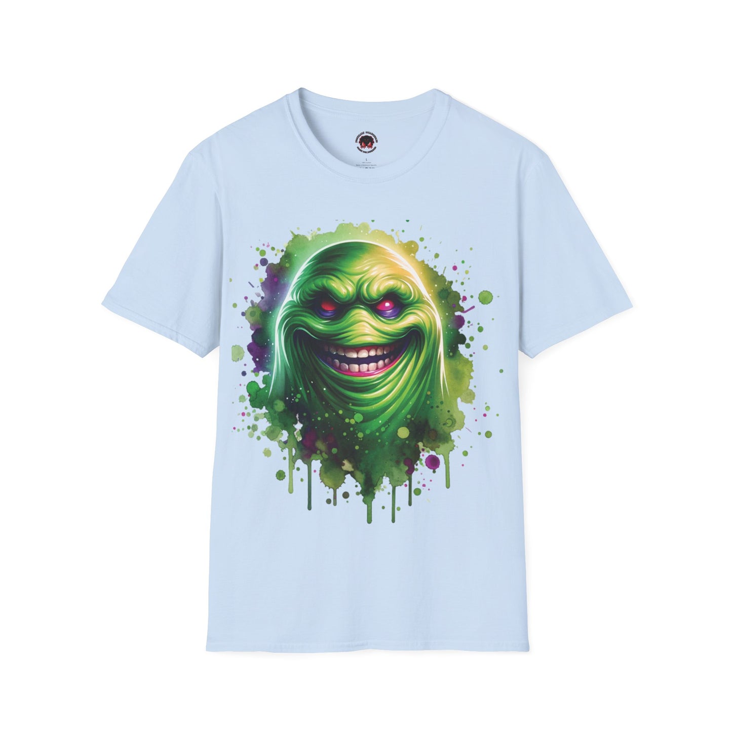 Slimey Ghost Spector Horror Fun Unisex Soft style T Shirt Men Women