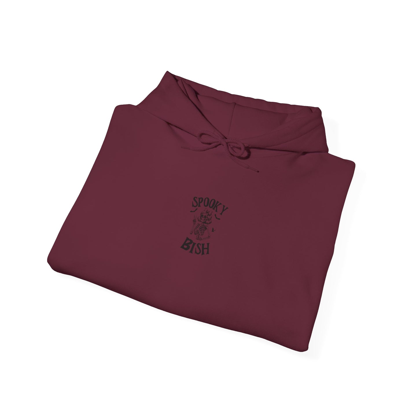 Spooky Bish Hoodie — Cute Skeleton in Sunglasses Design