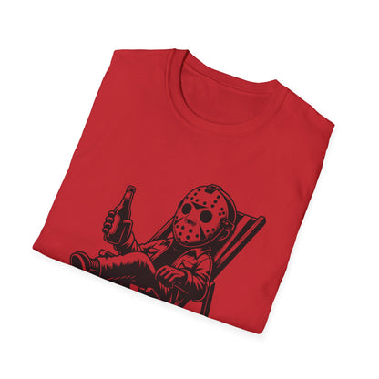 Jason Relaxing Graphic Tee — Funny Horror Movie T-Shirt