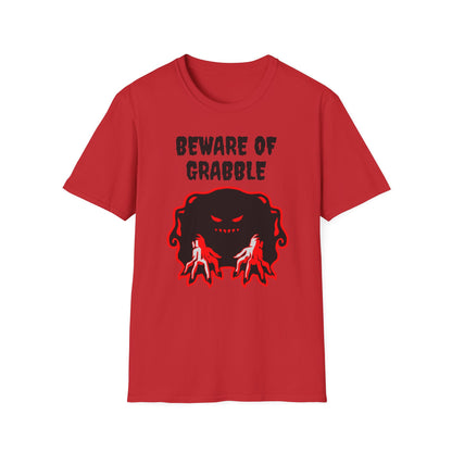 Nightmare Collectibles Beware Of Grabble Unisex Softstyle T-Shirt Horror Fun Shirt