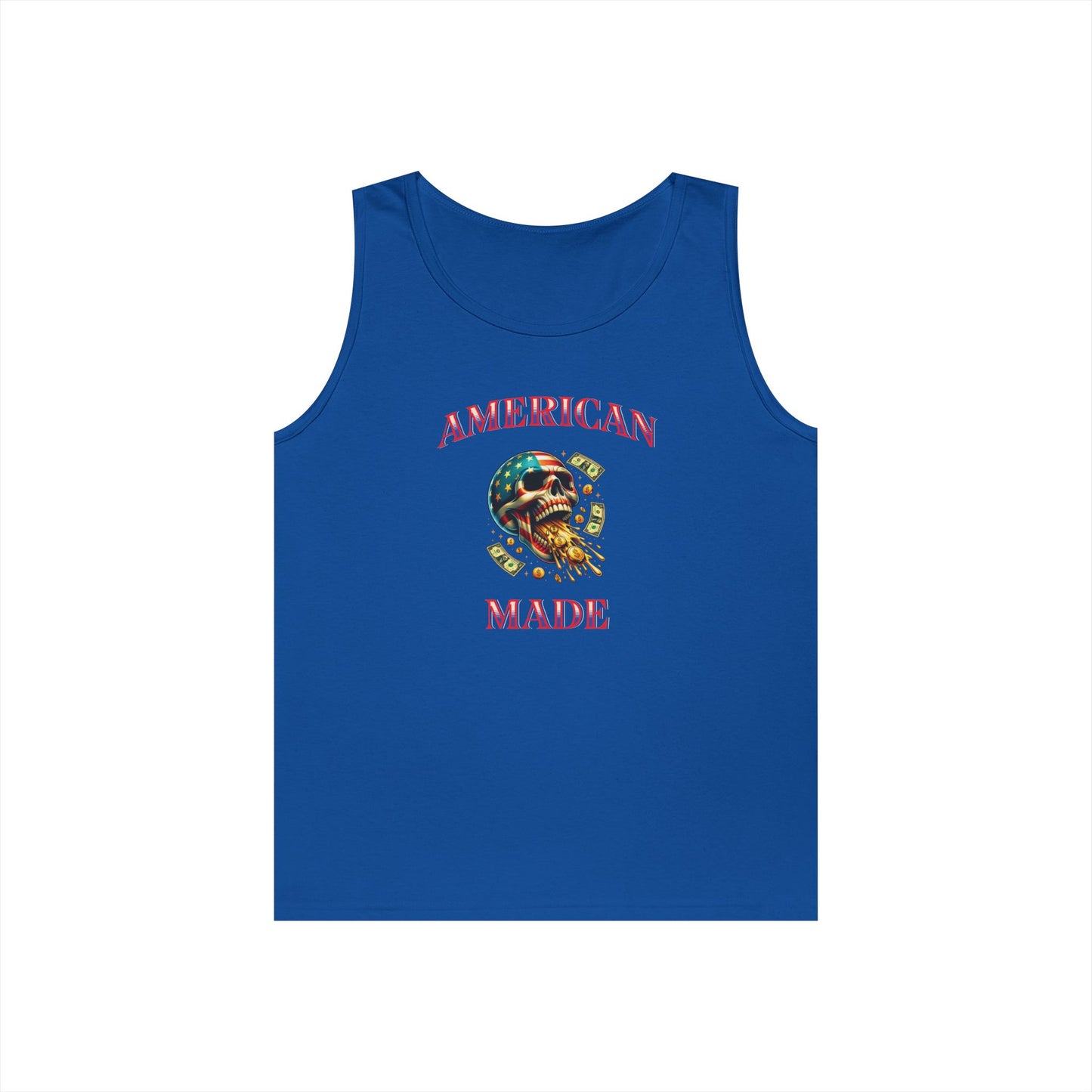 Tank Top - American Made Skull Money Design