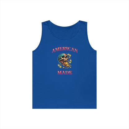 Tank Top - American Made Skull Money Design