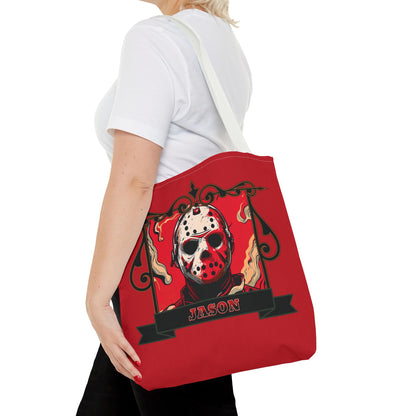 Vintage Jason Hockey Mask Tote Bag