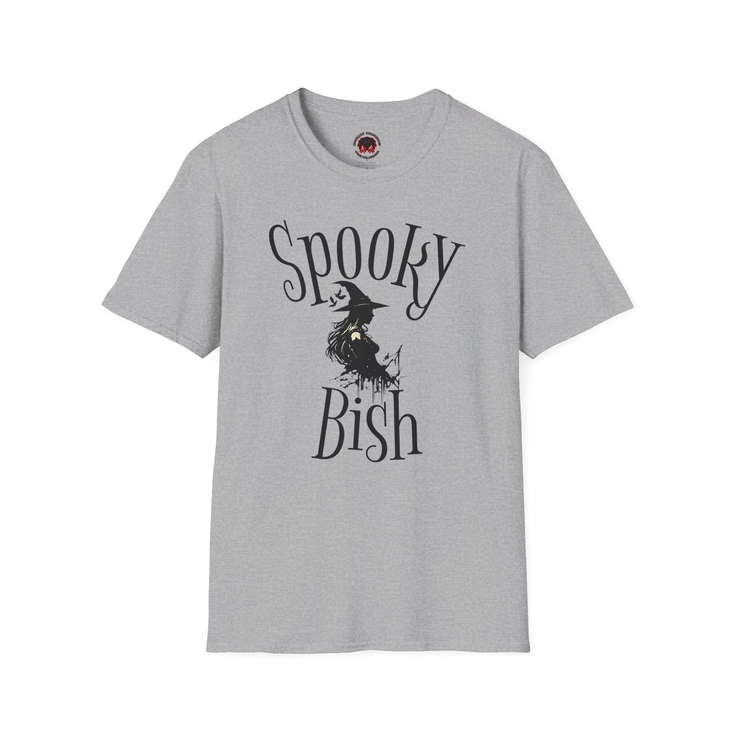 Spooky Bish Witch Gothic Unisex Softstyle T-Shirt Horror Fun