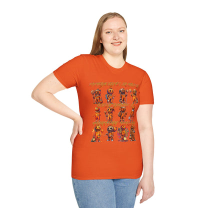 Pumpkin Person Halloween Summerween Unisex Soft style Horror Fun T-Shirt