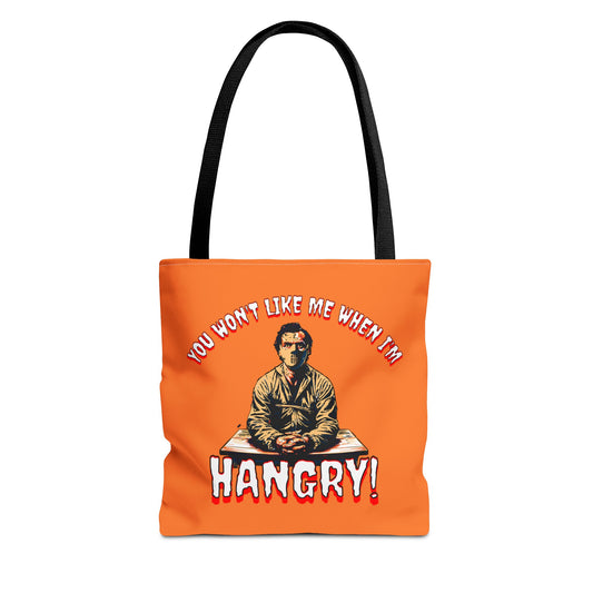 You Wont Like Me When I'm Hangry Mental Patient Cannibal Hannibal Horror Lunch Beach Tote Bag (AOP)