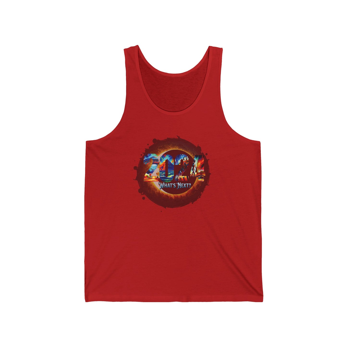 2024: What A Crazy Year Unisex Jersey Tank Top