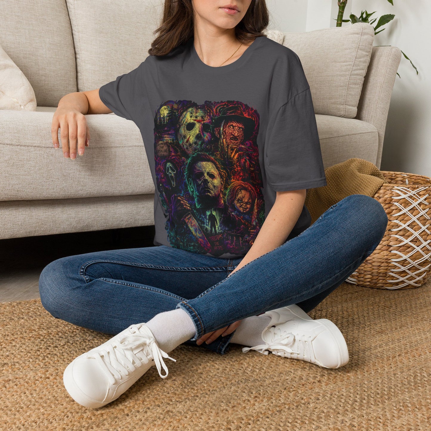 Horror Icons Collage T-Shirt —  Graphic Tee