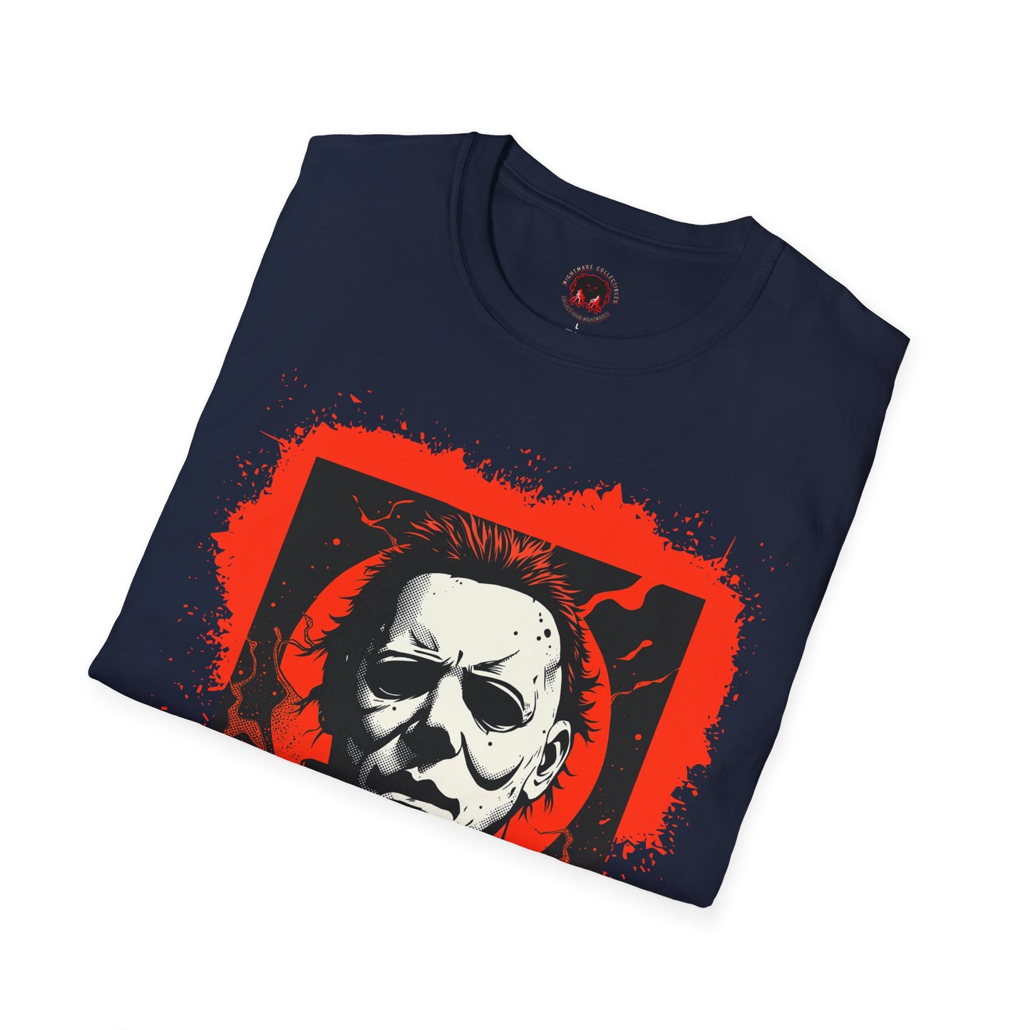 Vintage Horror Mask Portrait "Michael" Graphic T-Shirt