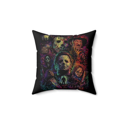 Horror Icons Decorative Pillow - Throw Pillow