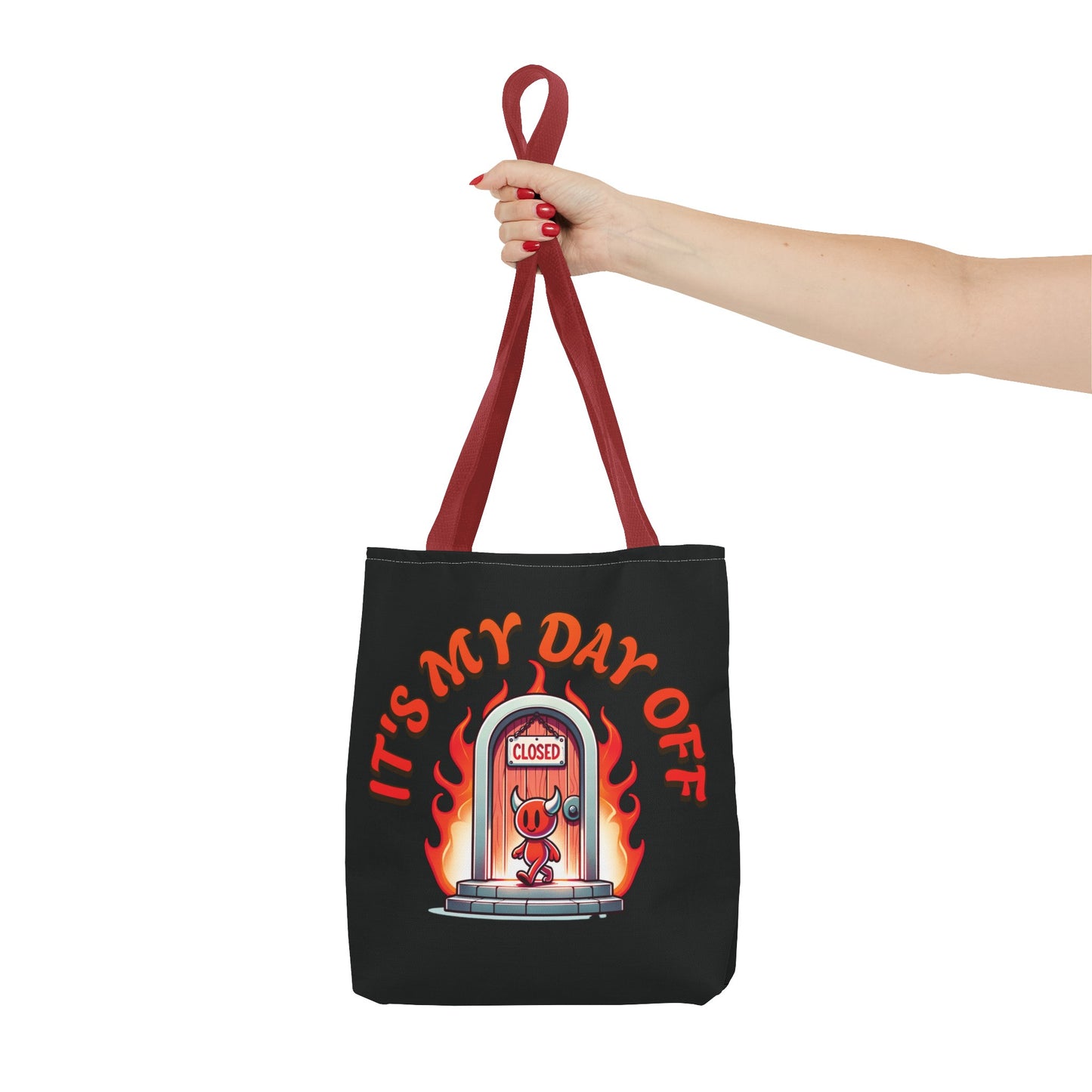 Little Devil It's My Day Off Shoulder Carry Tote Bag (AOP)