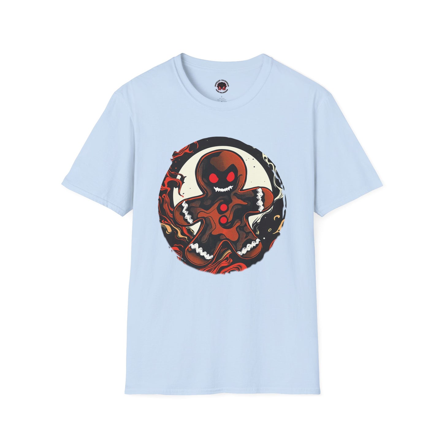 Evil Gingerbread T-Shirt – Spooky Holiday Horror Cookie Design