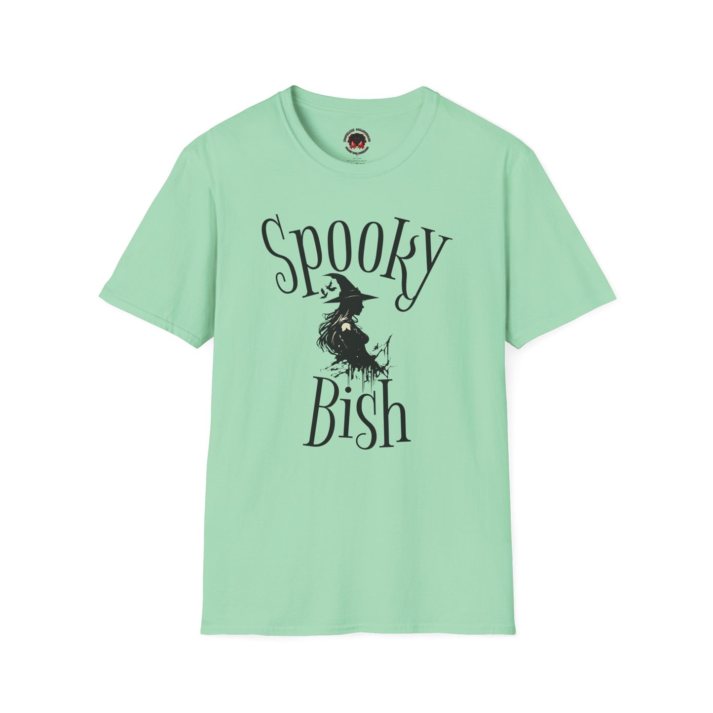 Spooky Bish Witch Gothic Unisex Softstyle T-Shirt Horror Fun