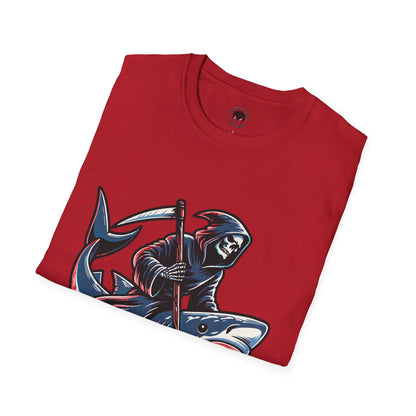 Funny Grim Reaper Shark T-Shirt