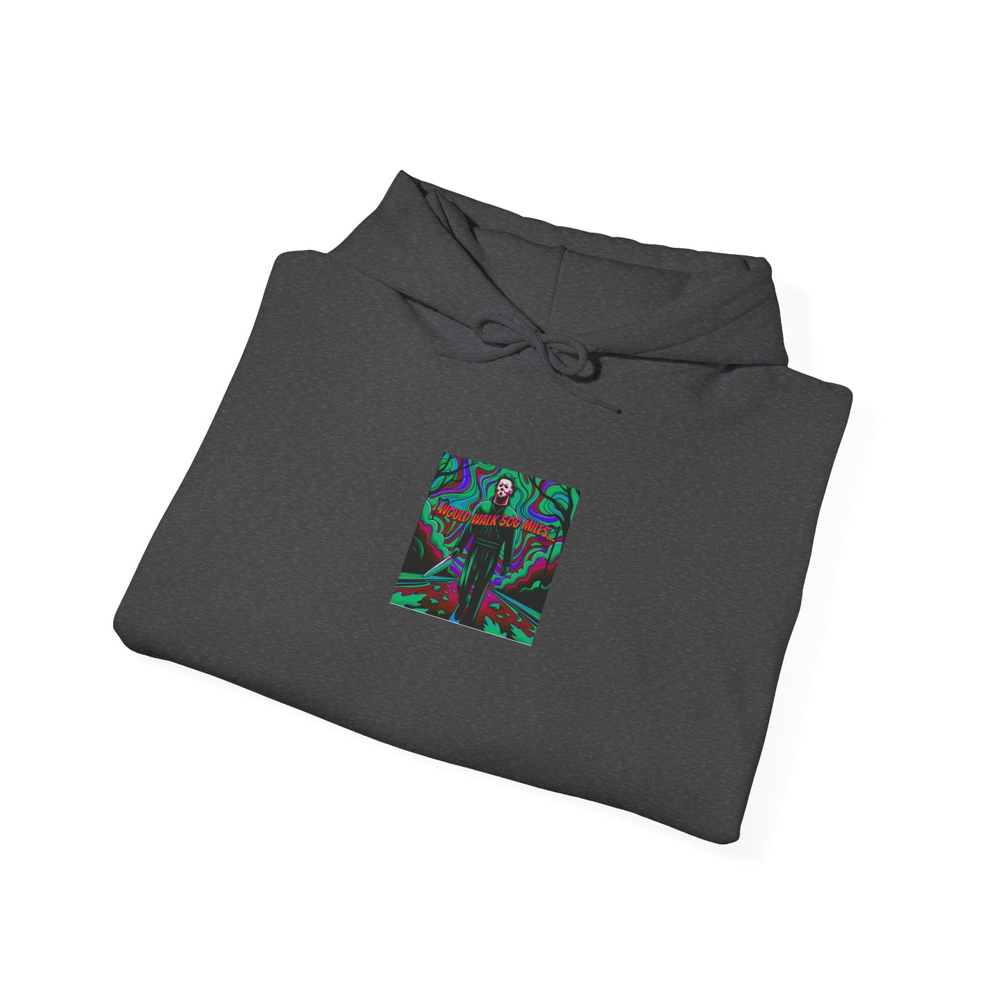 Psychedelic Road Trip Michael Hoodie – "Would Walk 500 Miles" Graphic Pullover