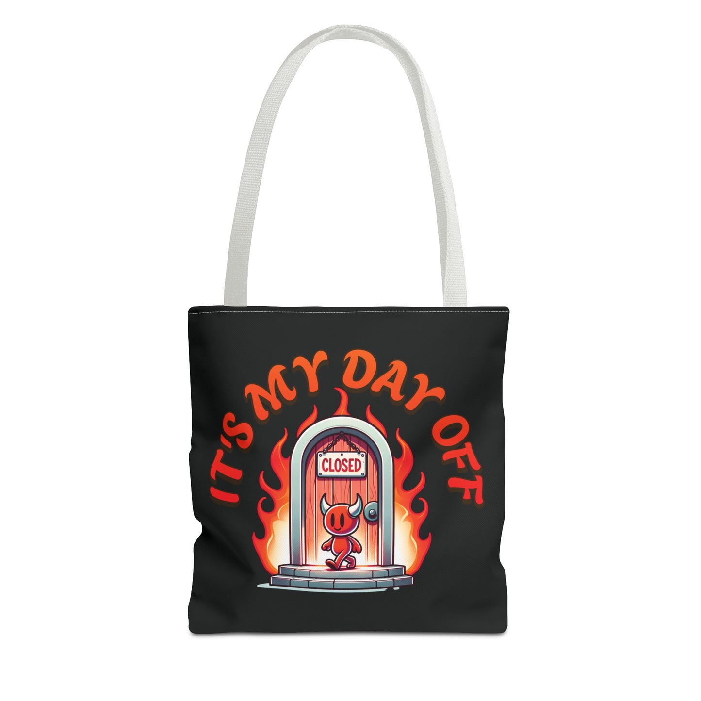 Little Devil It's My Day Off Shoulder Carry Tote Bag (AOP)