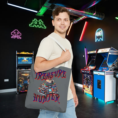 Treasure Hunter Retro Video Gamer Tote Bag (AOP) Collectors Vintage Games and Gaming