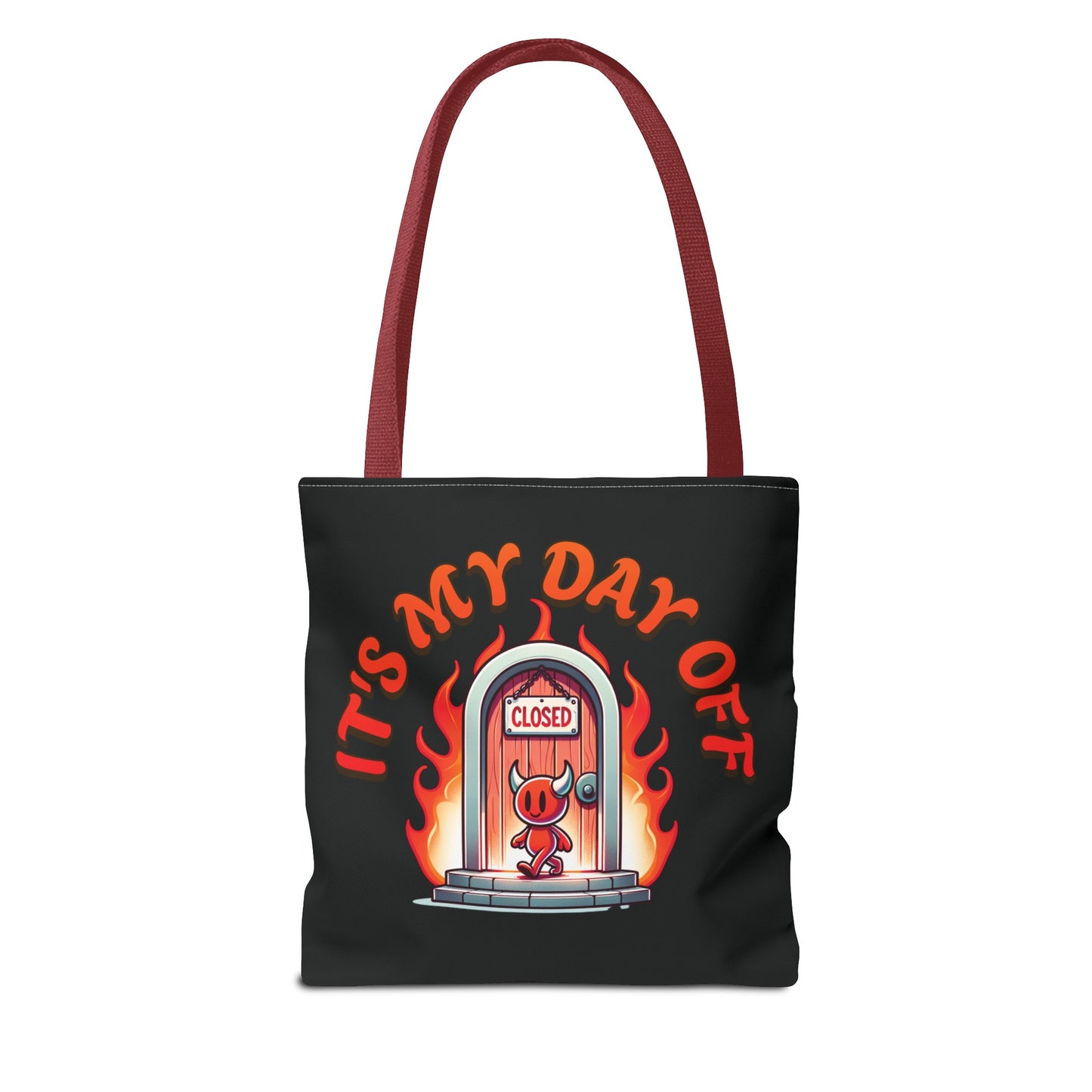 Little Devil It's My Day Off Shoulder Carry Tote Bag (AOP)