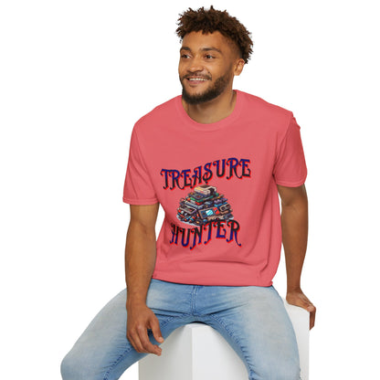 Treasure Hunter Retro Video Game Soft Style T-Shirt Gamer Collector Fun Funny