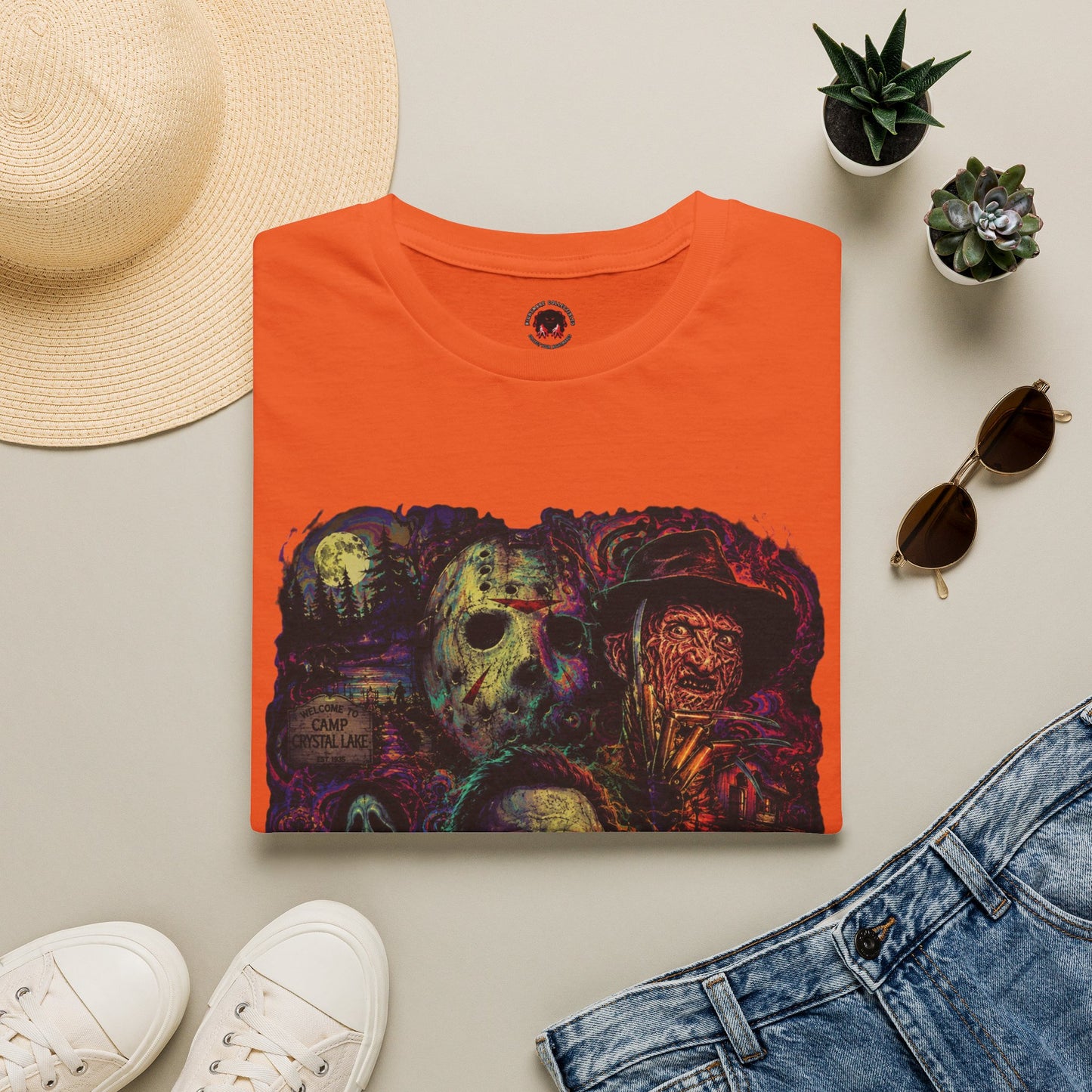 Horror Icons Collage T-Shirt —  Graphic Tee