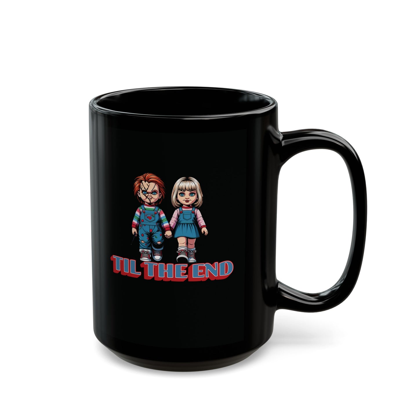 Til The End Horror Couple Black Coffee Tea Mug (11oz, 15oz)